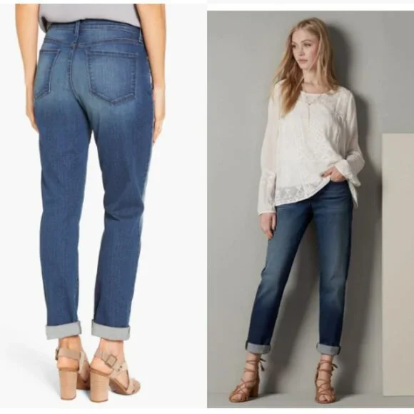 [NWT] NYDJ - Leann Stretch Slim Boyfriend Jeans 5151115 | Size 4P | Montpellier - Picture 2 of 12